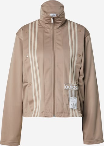 ADIDAS ORIGINALS Кофта на молнии 'Neutral Court Originals' в Коричневый: спереди