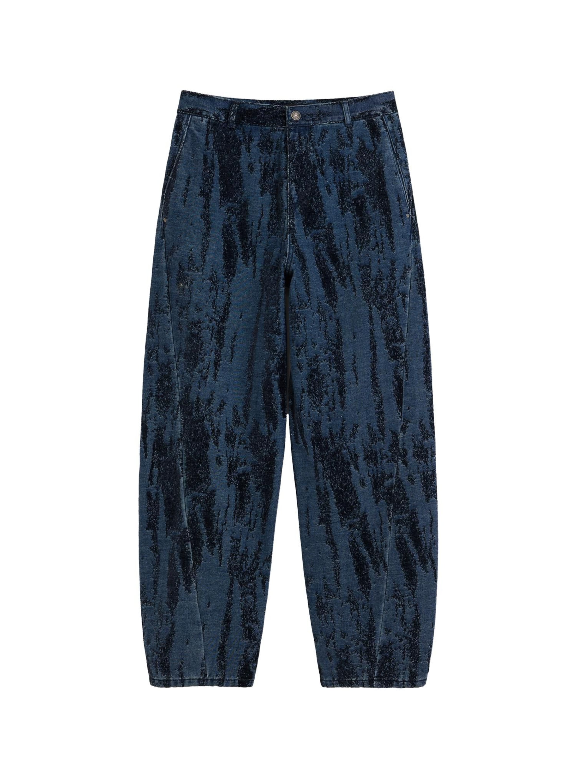 Desigual Štandardný strih Džínsy - Modrá: predná strana