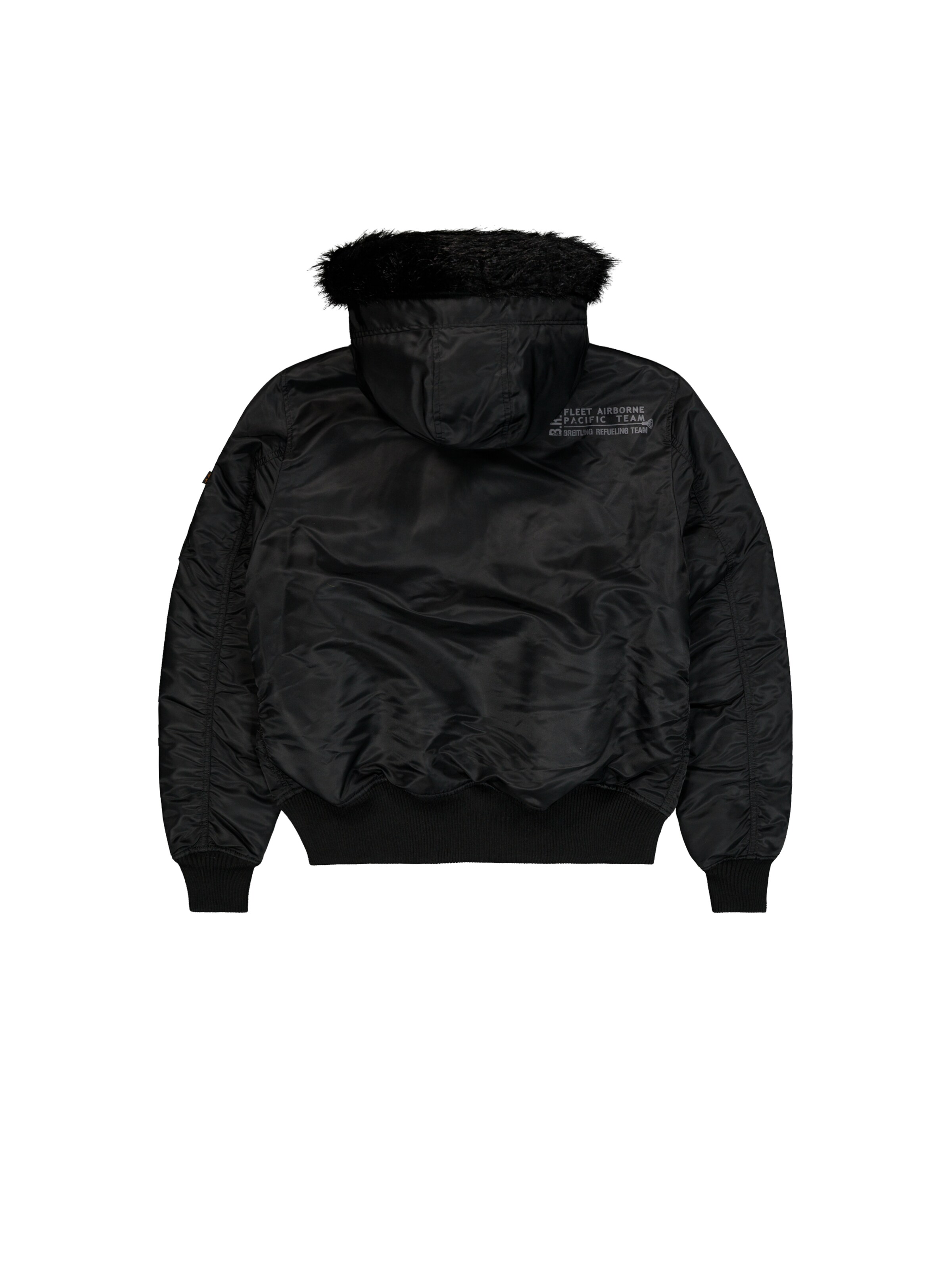 ALPHA INDUSTRIES Between-Season Jacket 'Deflector' in Black: back