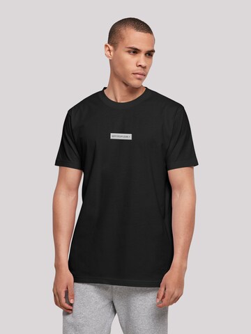 F4NT4STIC Shirt 'Happy People Only Good Vibes' in Schwarz: Vorderseite
