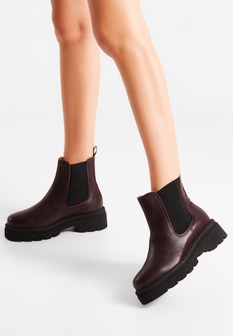 WODEN Chelsea Boots 'Sanna' i rød: forside