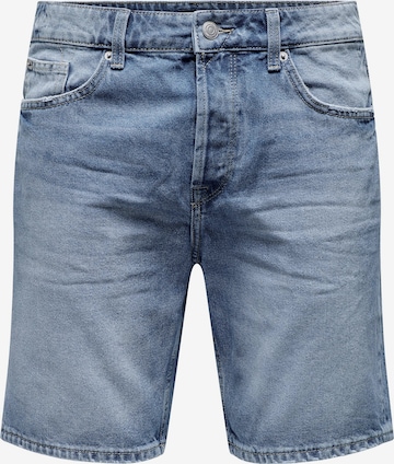 Only & Sons - regular Vaquero 'EDGE' en azul: frente