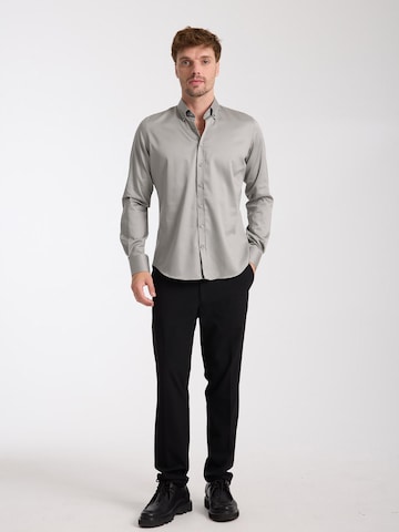 7Camicie Slim Fit Businesshemd 'Leonardo'‌‌‌‌‌‌ in Grau