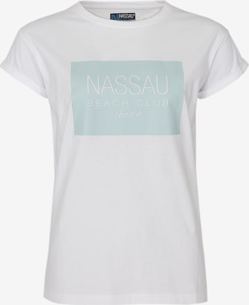 NASSAU Beach Club Shirt ' NB231057 ' in White: front