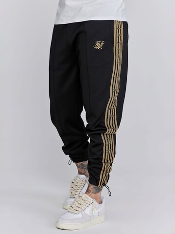 SikSilk Regular Sports trousers in Black: front