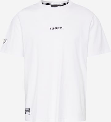 Superdry Тениска в бяло: отпред