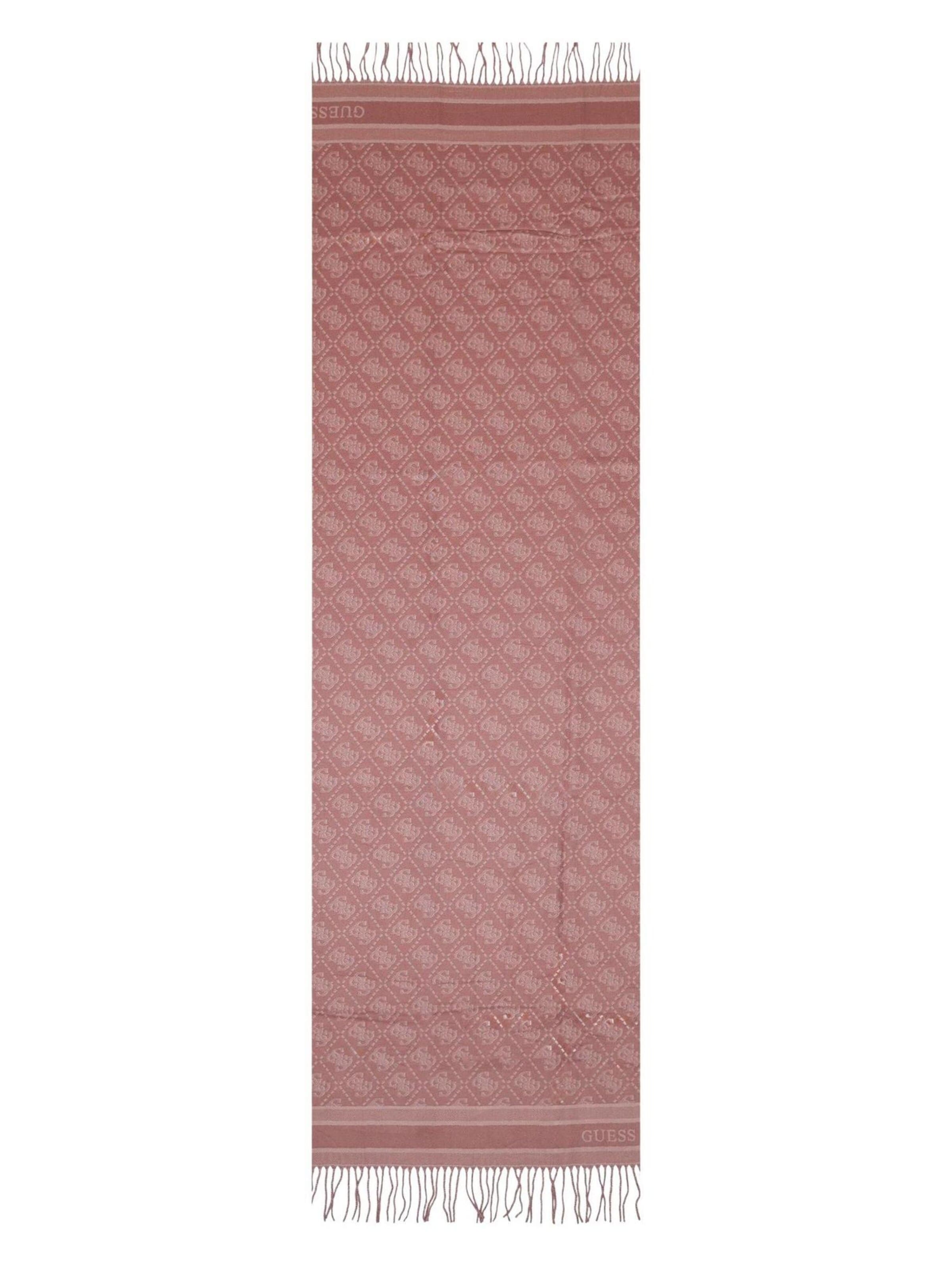 Sciarpa '65 X 190 CM JACQUARD AW5665 POL03' di GUESS in rosa: frontale