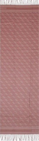 Sciarpa '65 X 190 CM JACQUARD AW5665 POL03' di GUESS in rosa: frontale