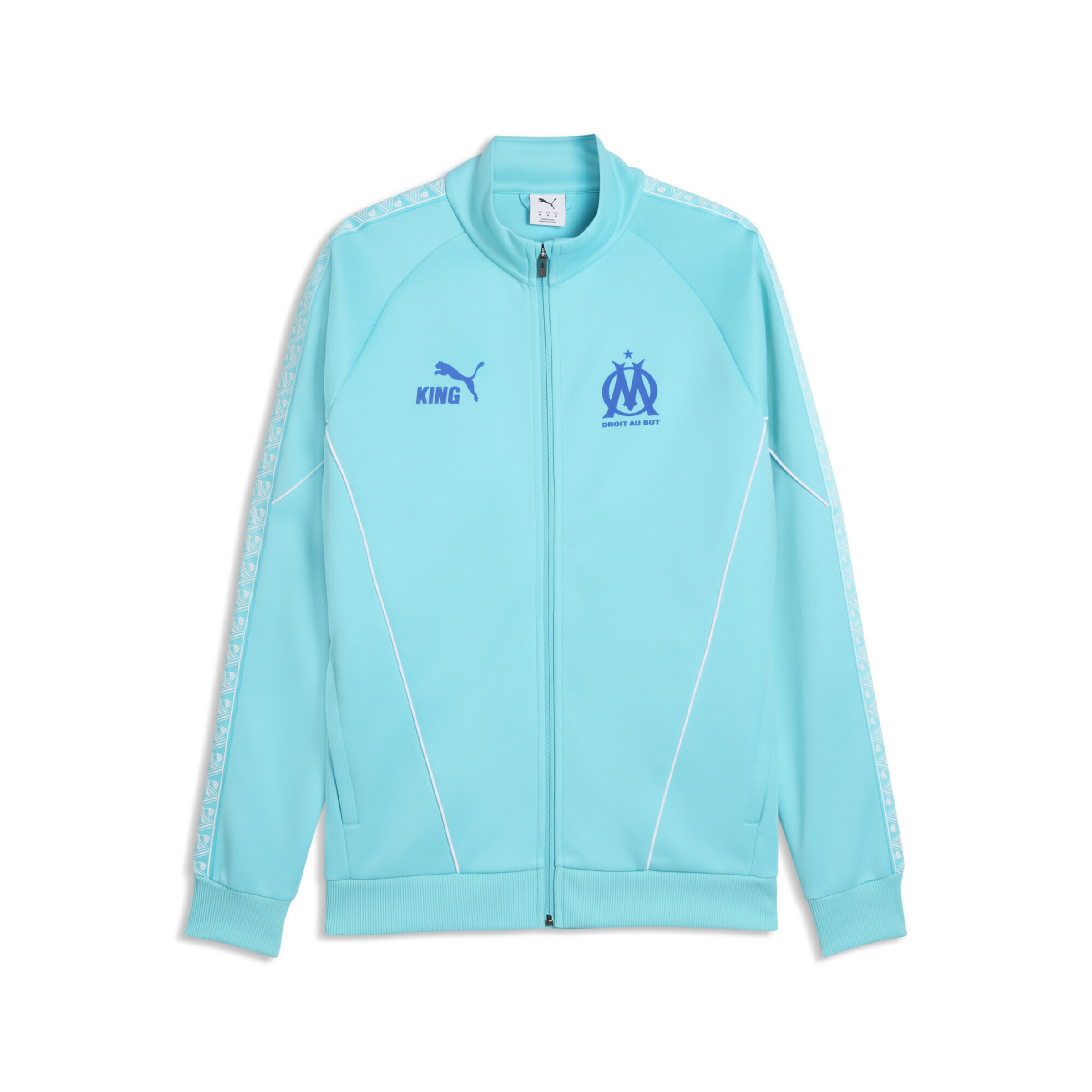 Veste de sport 'Olympique de Marseille King Anthem' PUMA en bleu : devant