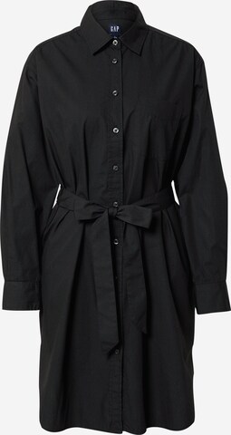 GAP Shirt dress in Black: front