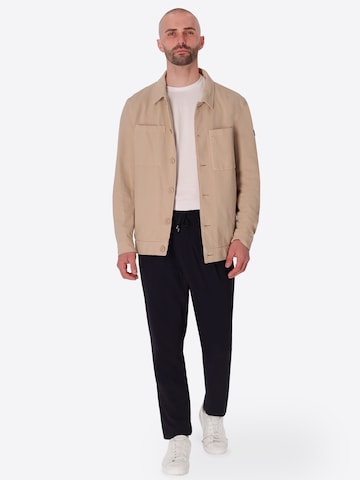 Distretto12 Regular Fit Hemd 'Portland' in Beige