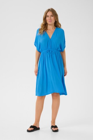 Robe 'Daisy Amber Tie' Kaffe en bleu