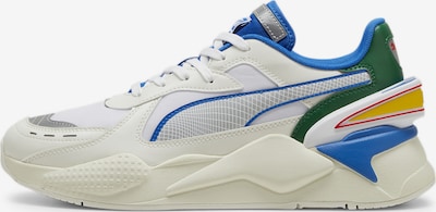 PUMA Sneaker 'RS-X 40th Anniversary' in azur / grau / dunkelgrün / weiß, Produktansicht
