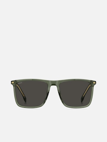 HUGO BOSS Sunglasses 'Hugo Boss BOSS 1750/G/S Brown shaded horn 56/18/145 MAN Sunglasses' in Green: front