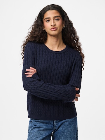 PIECES Sweater 'PCFia' in Blue: front