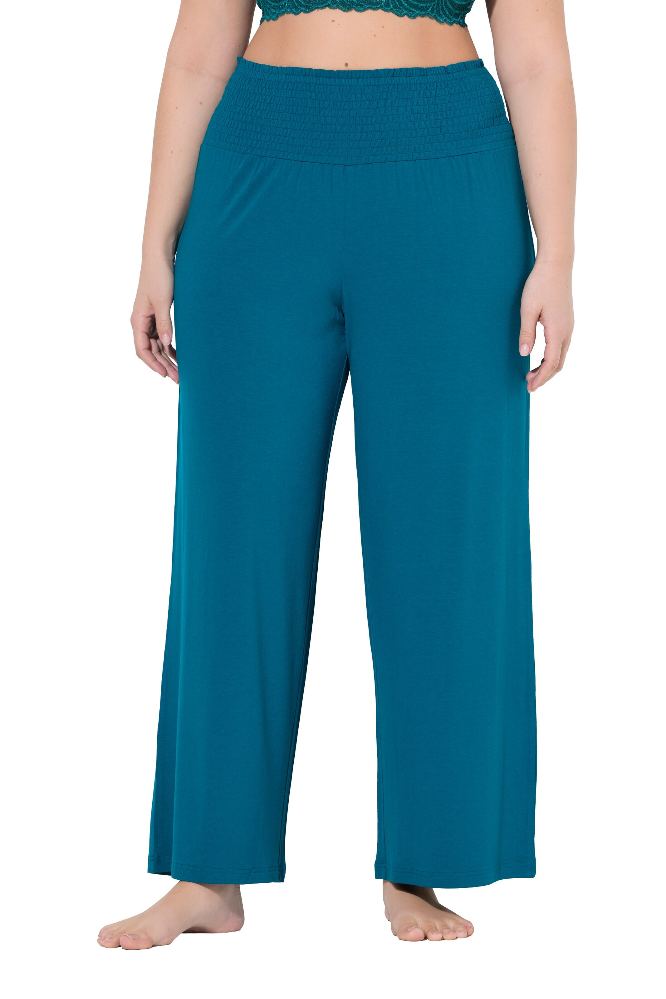 Ulla Popken Wide leg Pants in Blue: front