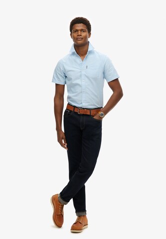 Superdry Regular fit Button Up Shirt in Blue