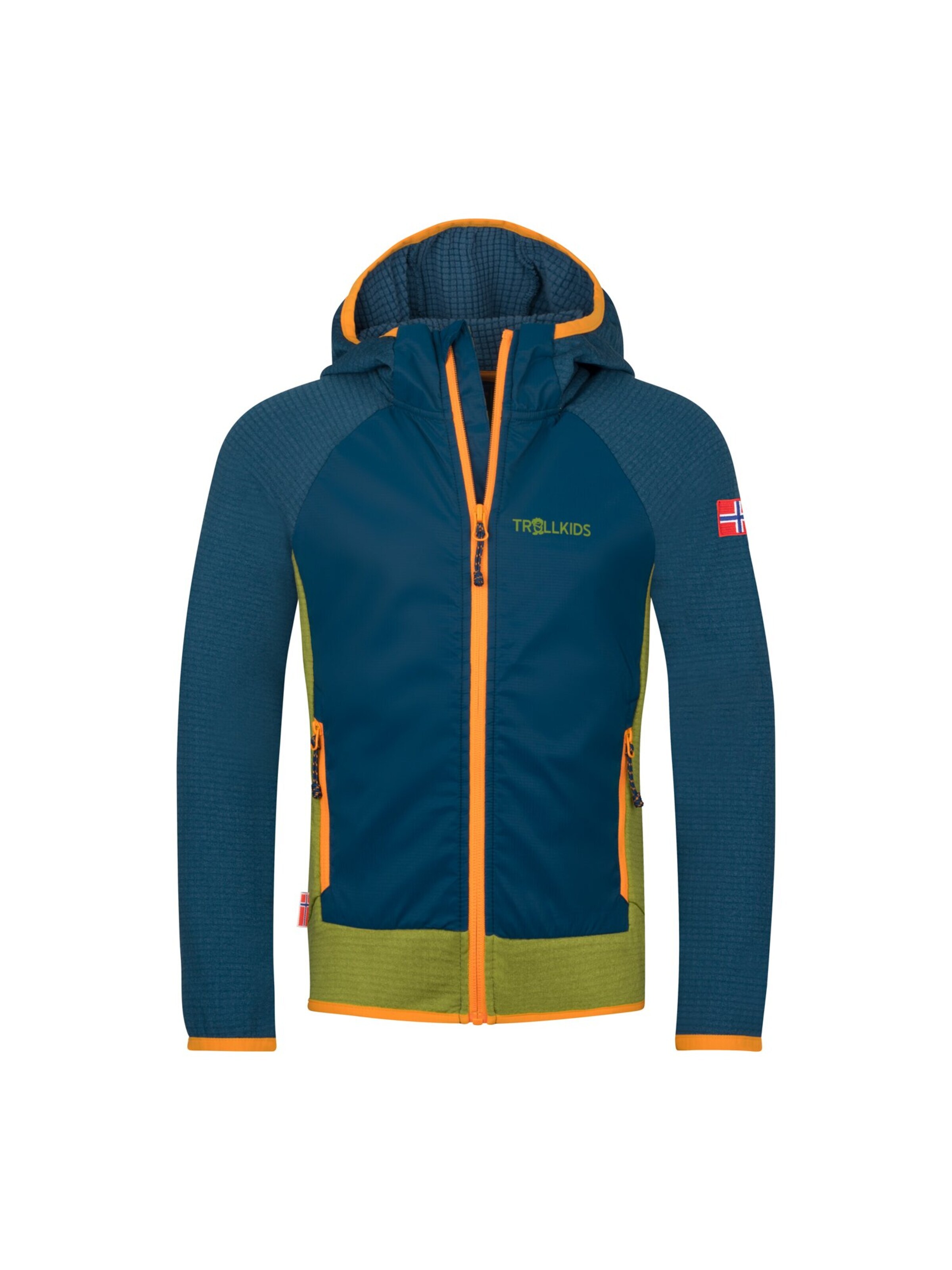 TROLLKIDS Fleece Jacket in Blue: front