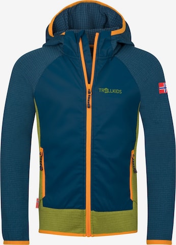 TROLLKIDS Fleece Jacket in Blue: front