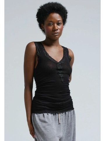 Seamless Basic Top in Zwart: voorkant