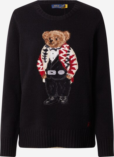 Polo Ralph Lauren Sweater in Cream / Brown / Red / Black / White, Item view