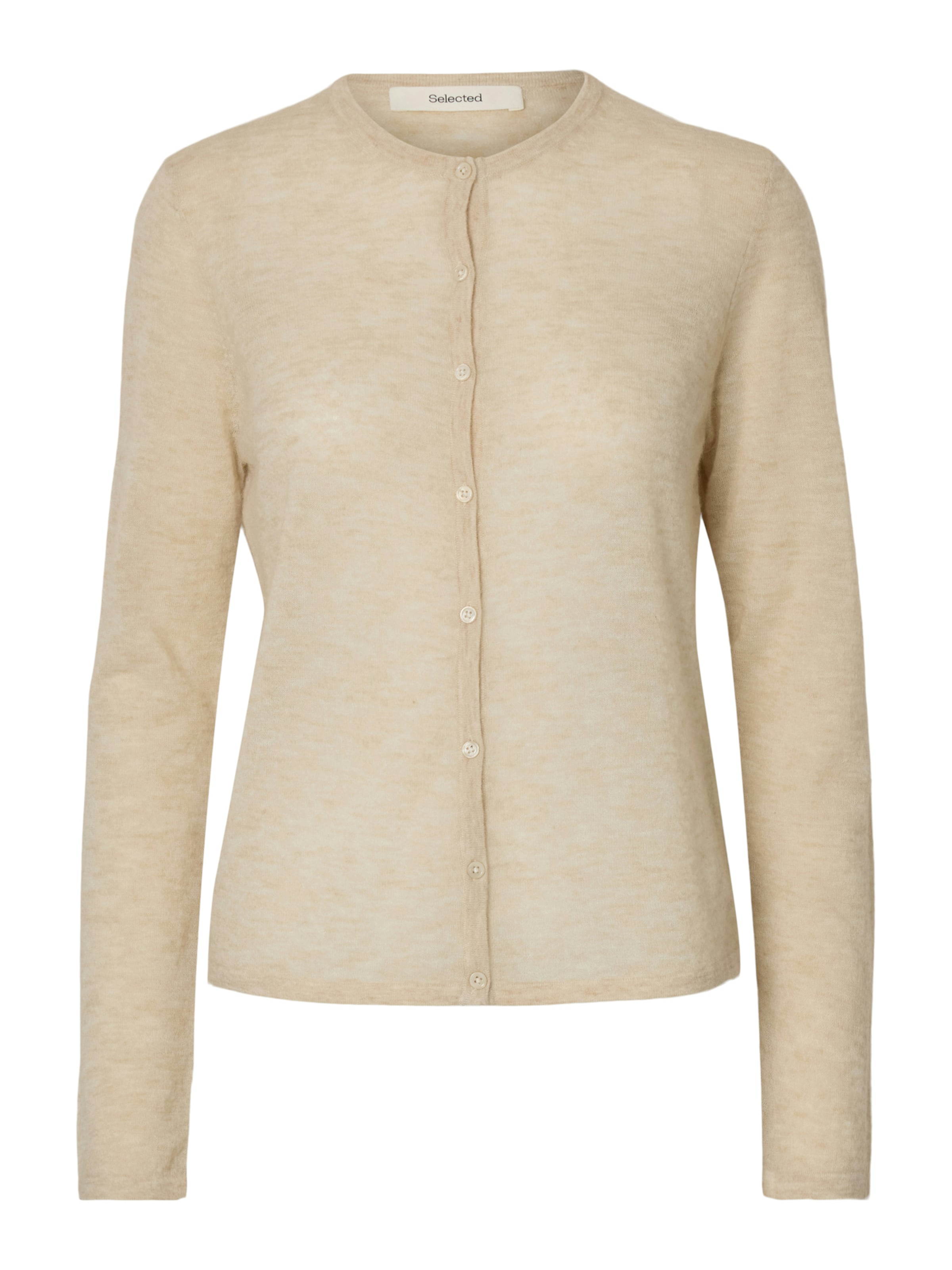 SELECTED - Cárdigan 'SLFSHIRLEY' en beige: frente