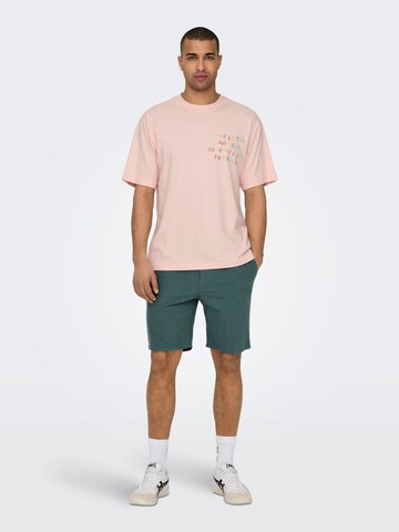 Only & Sons T-Shirt 'MANI' in Pink