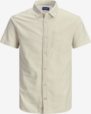 Coupe regular Chemise 'Abel' JACK & JONES en beige : devant