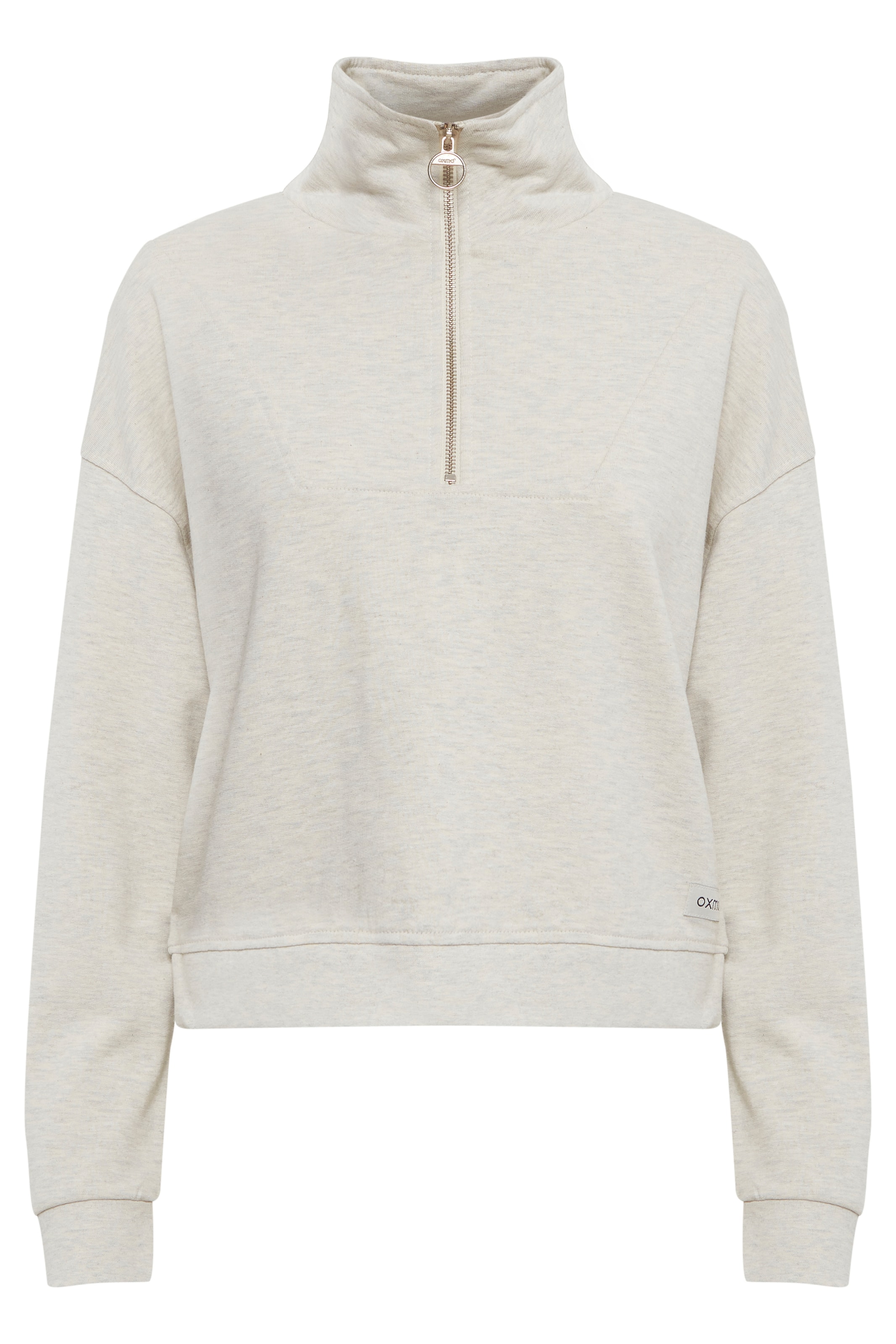 Oxmo Sweatshirt 'GRETHE' in Beige: Vorderseite