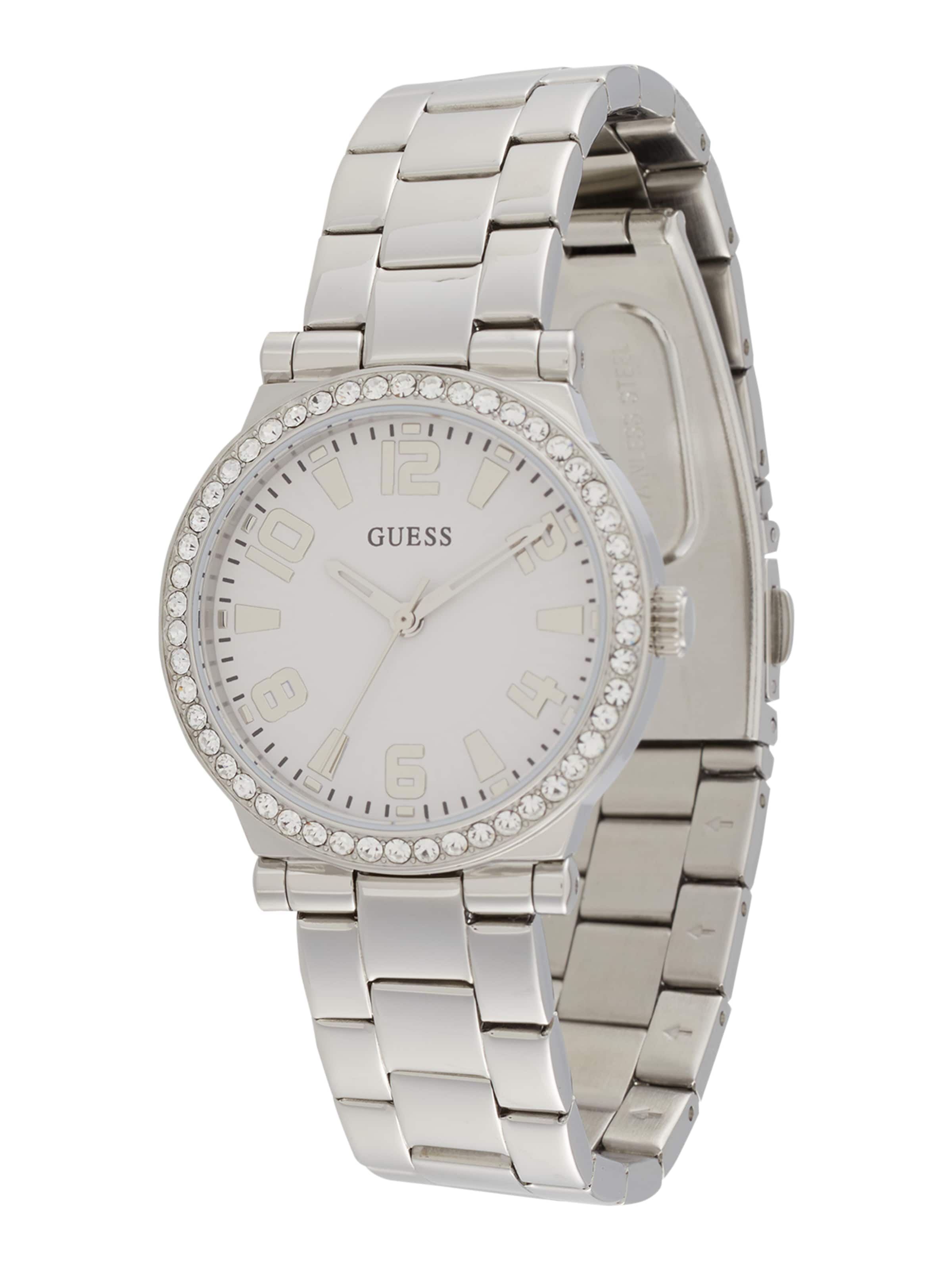 GUESS Analoog horloge in Zilver: voorkant