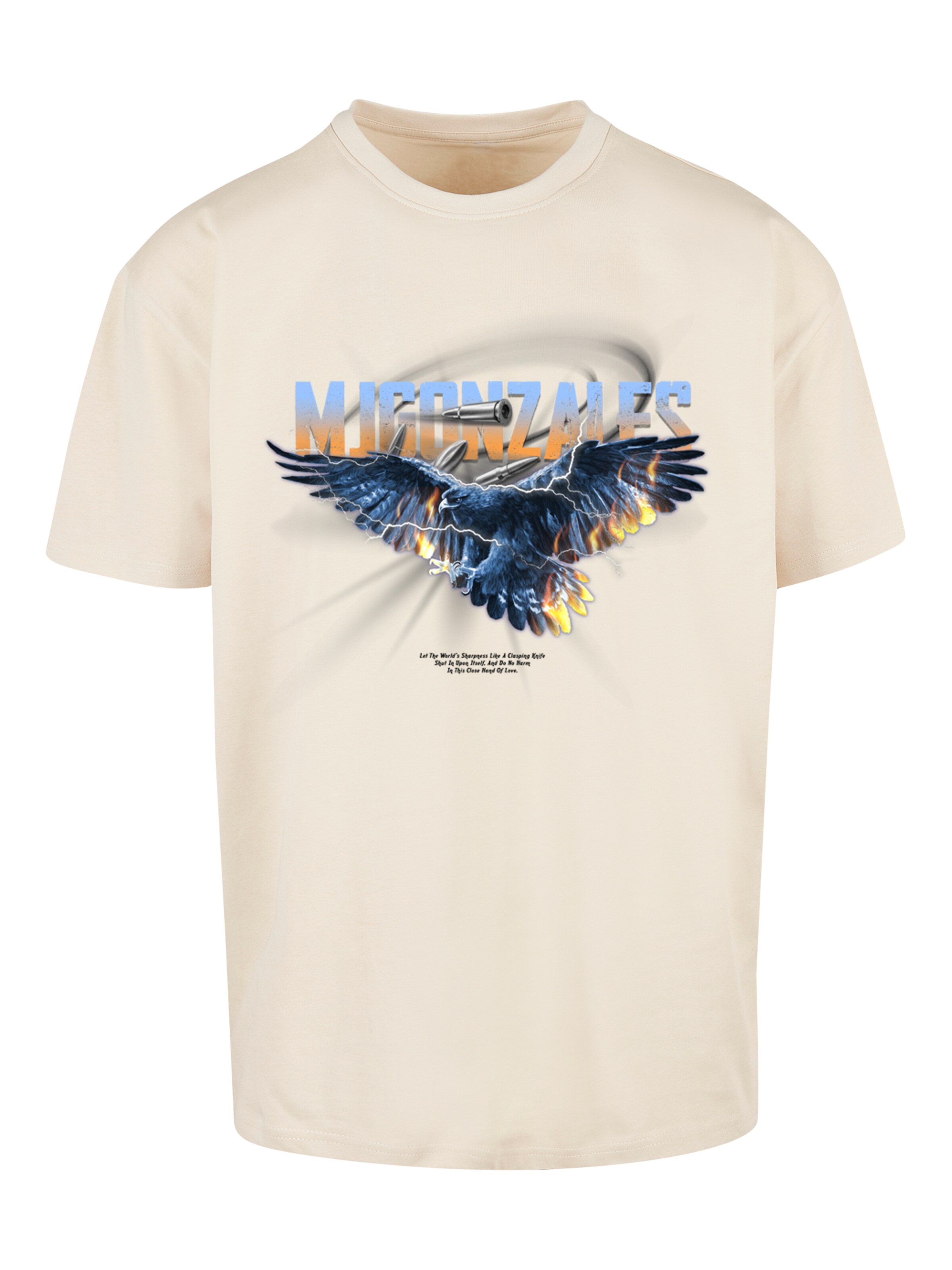 MJ Gonzales Tričko – béžová: přední strana