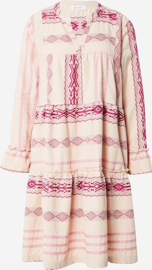 Rochie Flowers for Friends pe bej / roz / roz deschis, Vizualizare produs