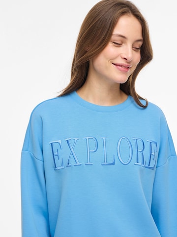 VILA Sweatshirt 'VIReflect' i blå