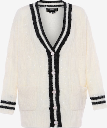 Cardigan faina en blanc : devant