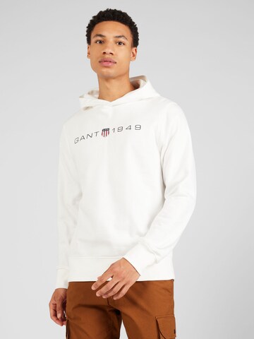 GANT - Sudadera en blanco: frente