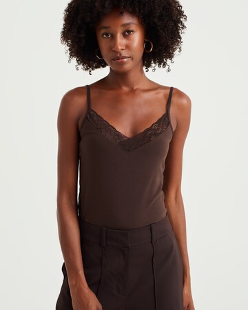 Top di WE Fashion in marrone: frontale