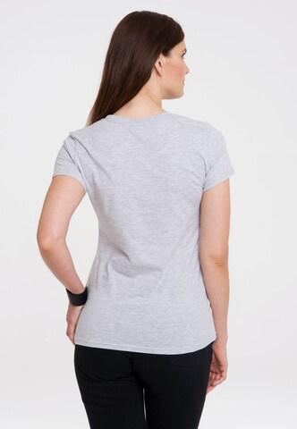 LOGOSHIRT Shirt 'Snoopy – Feelin' Groovy!' in Grey