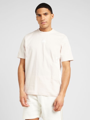 T-Shirt fonctionnel ADIDAS SPORTSWEAR en beige : devant