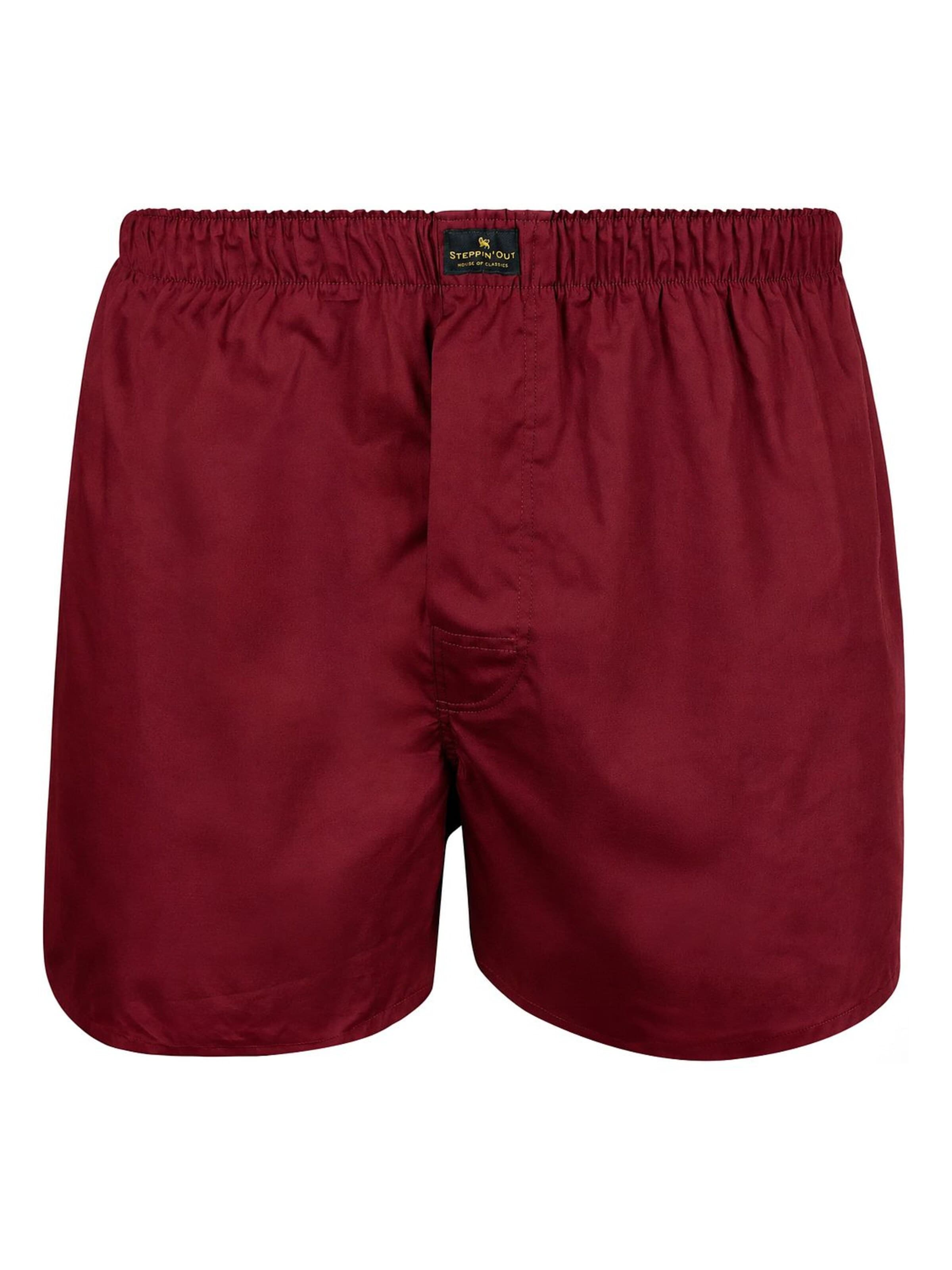 Steppin' out Boxershorts‌ in Rot: Vorderseite
