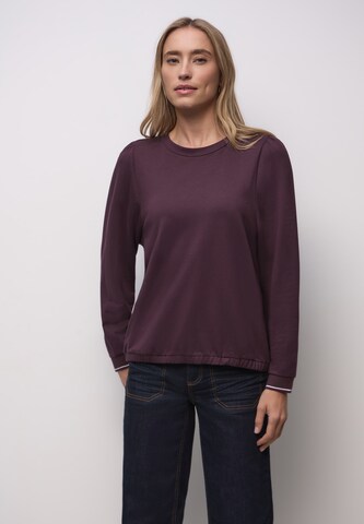 STREET ONE Sweatshirt in Purple: front