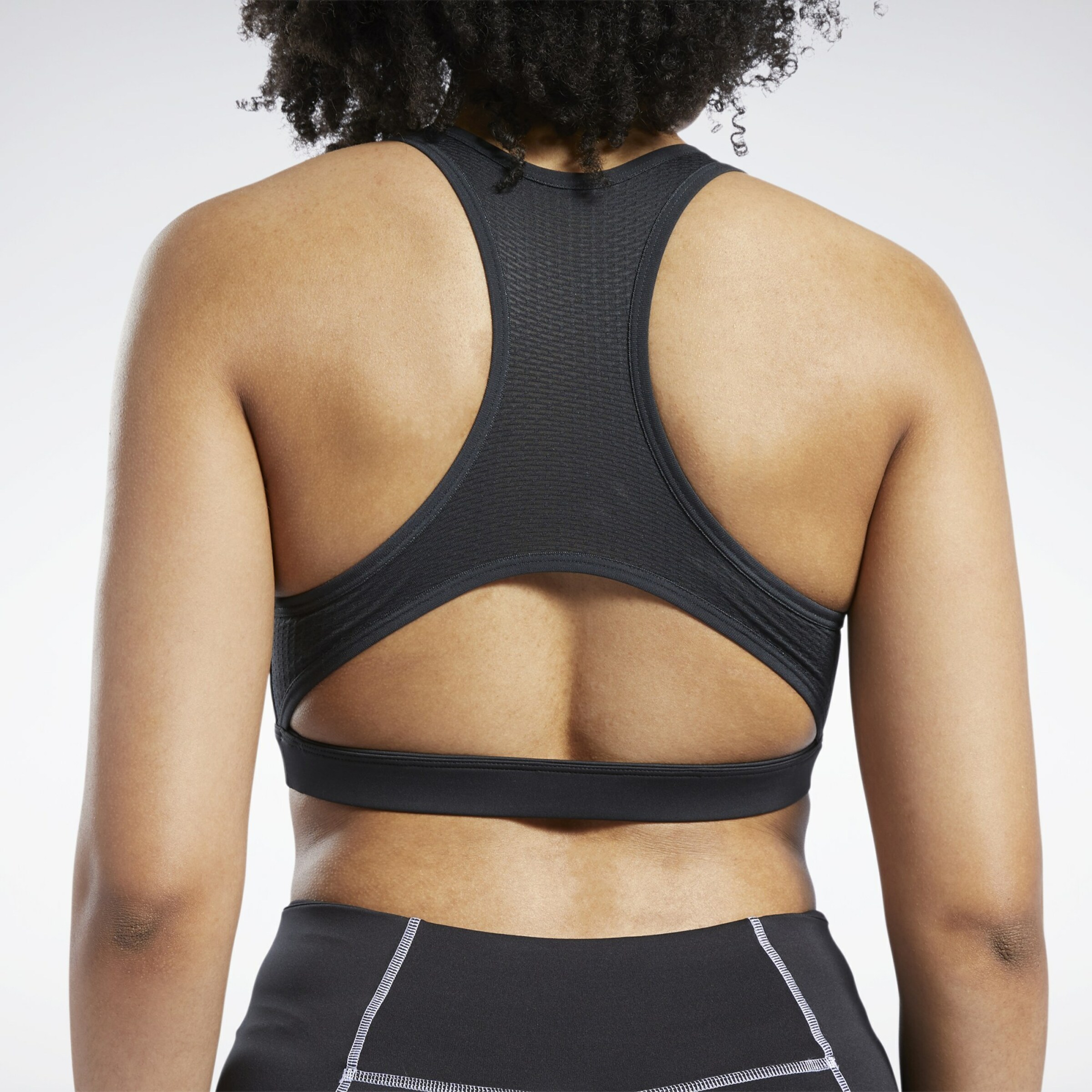 Frauen Sportbekleidung Reebok Sport Sport-BH 'Workout Ready' in Schwarz - XJ22624 Frauen Sportbekleidung Reebok Sport Sport-BH 'Workout Ready' in Schwarz - XJ22624