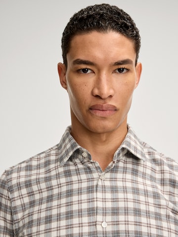 JOOP! Slim fit Button Up Shirt 'Parris' in Grey