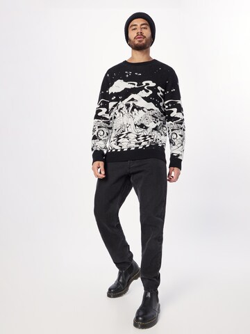 Iriedaily Regular Fit Pullover 'Crazy Fresh' in Schwarz