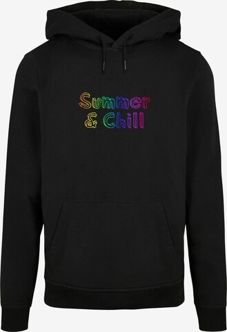 Merchcode Sweatshirt 'Summer And Chill' in Schwarz: predná strana