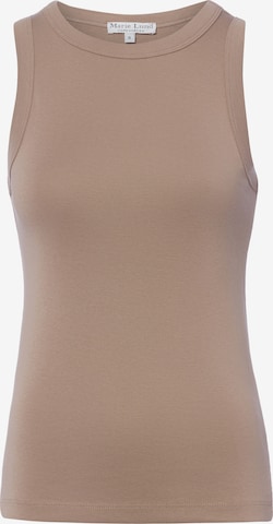 Marie Lund Tanktop in Braun: Vorderseite