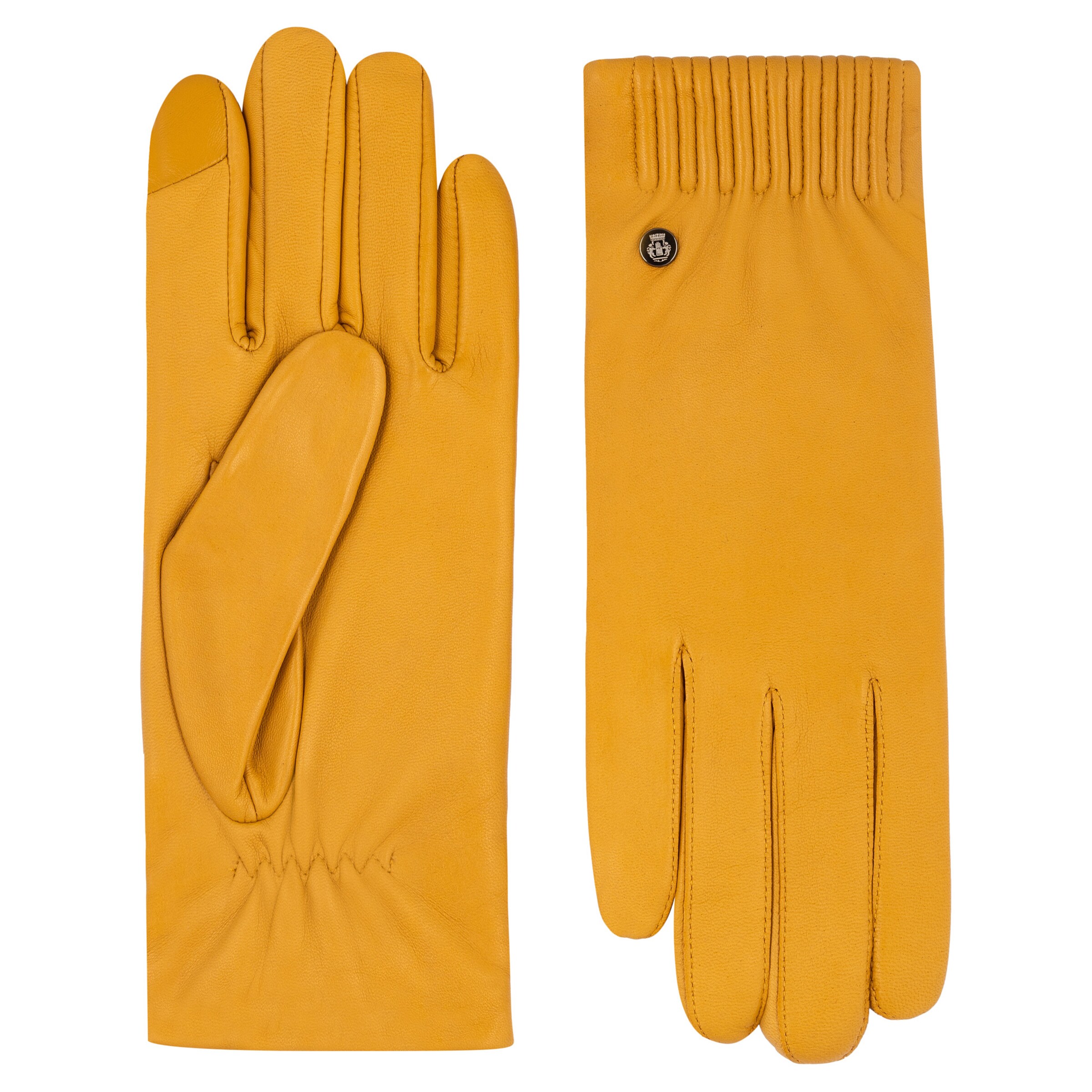 Roeckl Vingerhandschoenen 'ARIZONA TOUCH' in Geel: voorkant
