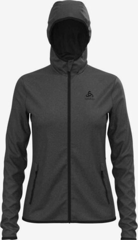 ODLO Athletic Fleece Jacket 'Roy' in Grey: front