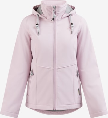 Veste fonctionnelle Schmuddelwedda en rose : devant