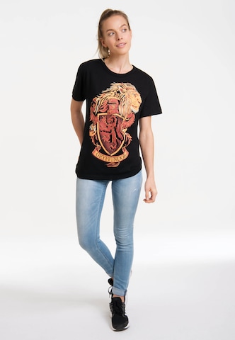 LOGOSHIRT T-Shirt 'Harry Potter - Gryffindor' in Schwarz