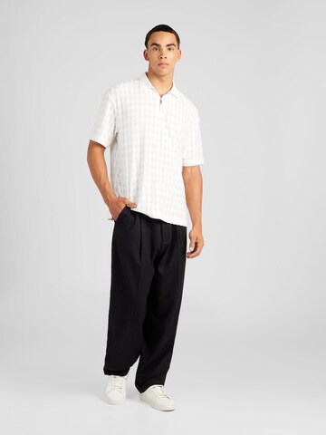 TOPMAN Loose fit Pleat-front trousers in Black